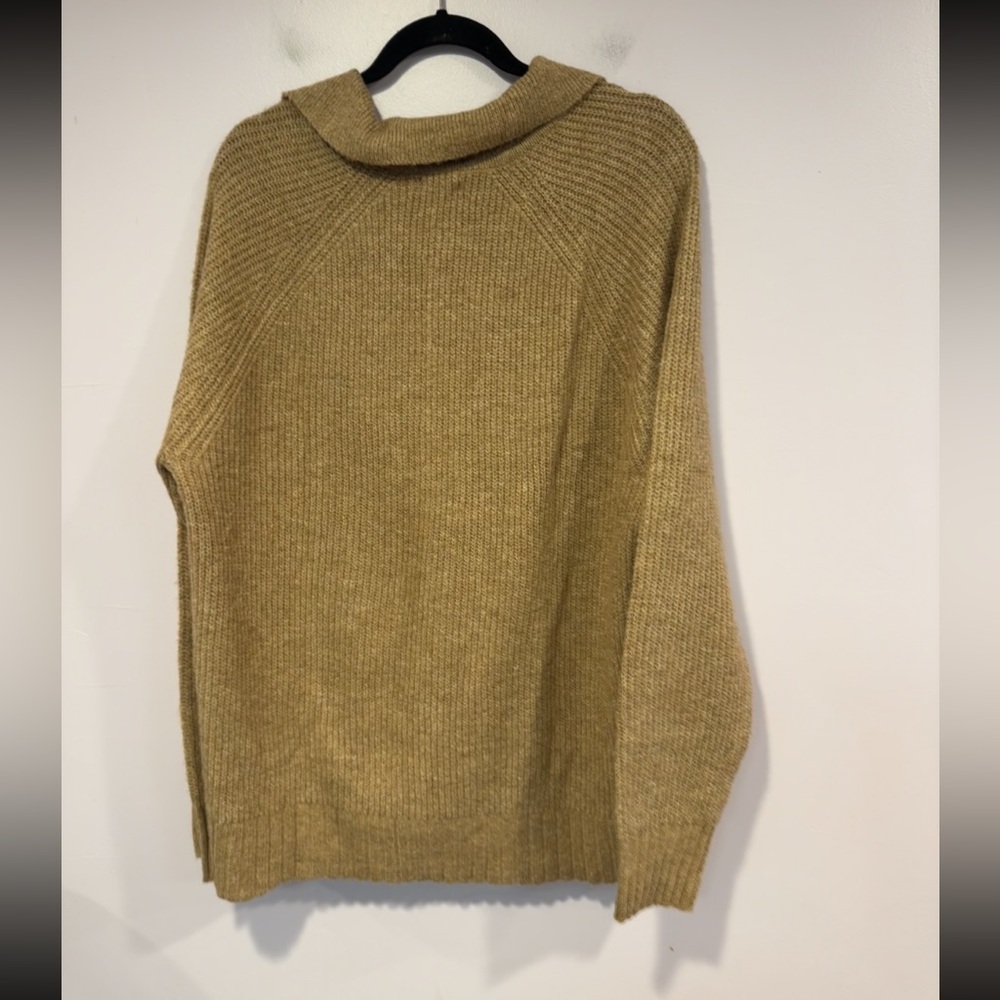 American Eagle Collared Oversized Brown Soft Knit… - image 3